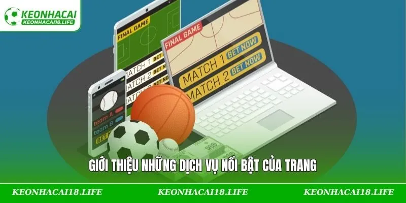 Giới thiệu những dịch vụ nổi bật của trang